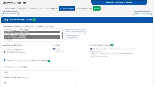 PocketEngineer structural design tool Moore's equation