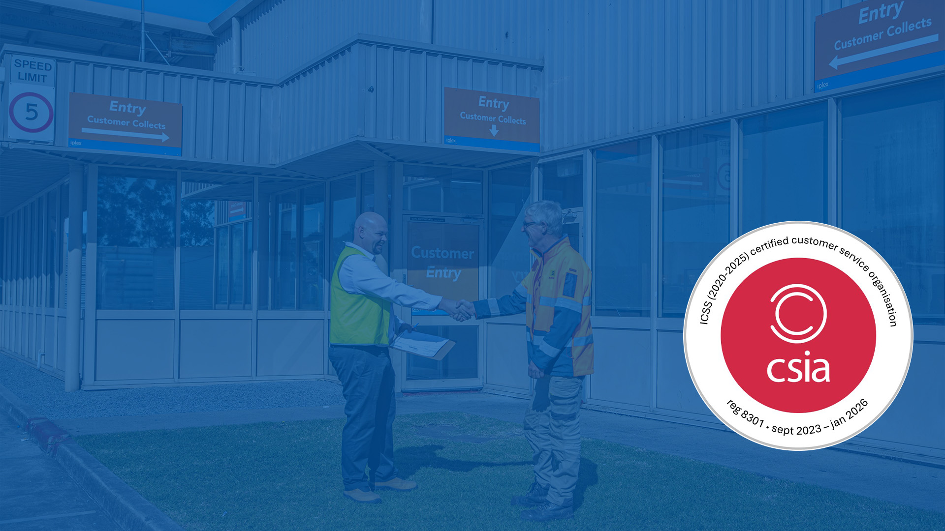 A certified customer service organisation