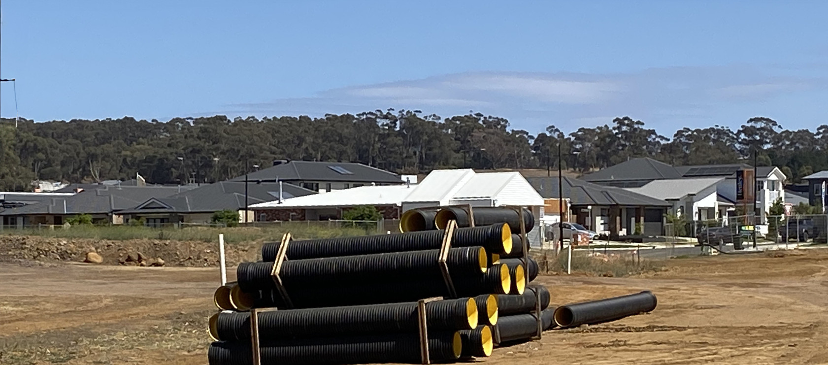 BlackMAX pipes on the site