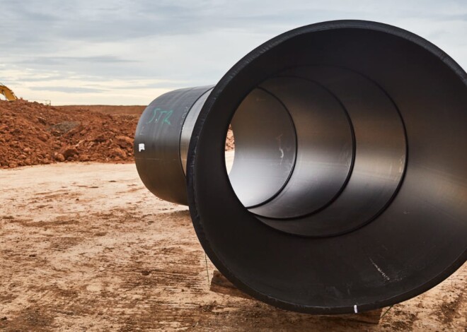 Large Bore PE for Treatment Plant 7